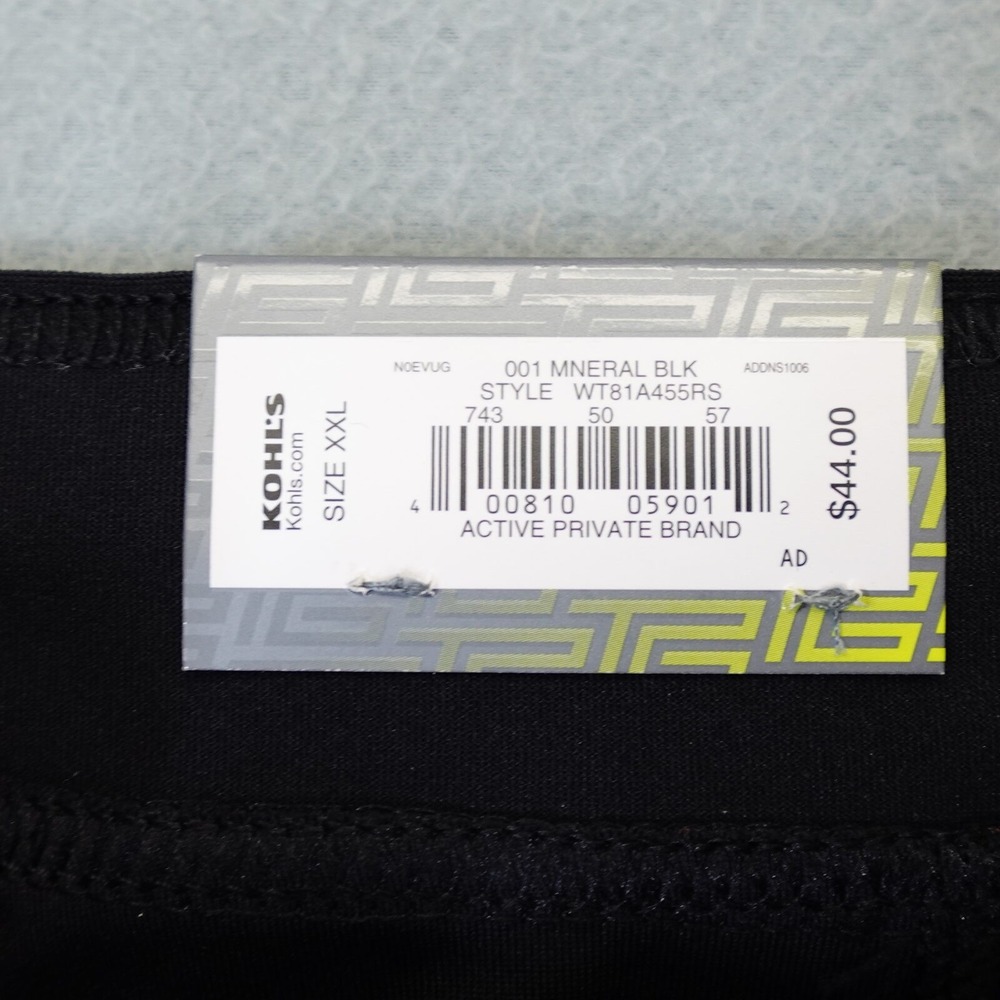 Tek Gear Capri Womens XXL Black DryTek Weekend Mid Rise Active Pants Gym Yoga - Picture 2 of 10